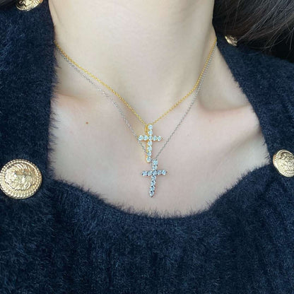 [AuraEcho]Unique Cross Shape Necklace