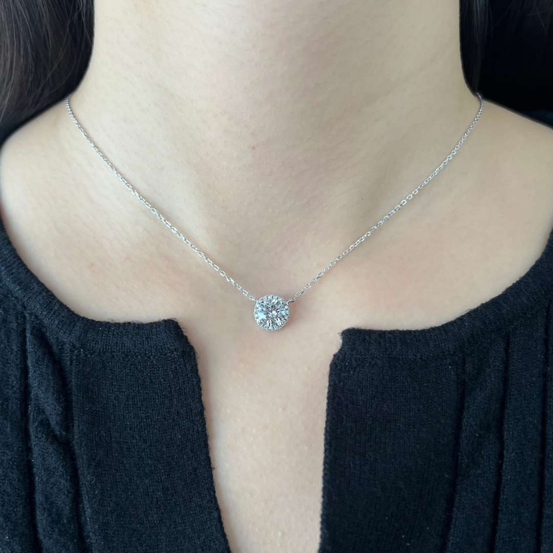 [AuraEcho]Luxurious Round Cut Necklace