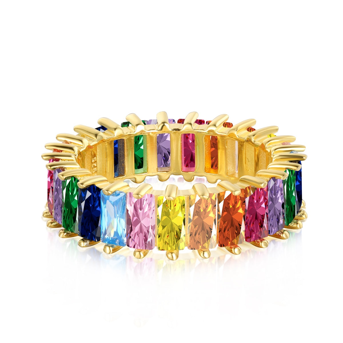 [AuraEcho]Unique Colorful Radiant Cut RIng