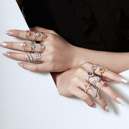 [AuraEcho]Unique Vivid Snake Shape Daily Ring