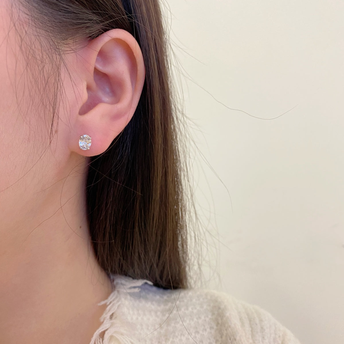 [AuraEcho]Oval Classic Dignified Elegant Earrings