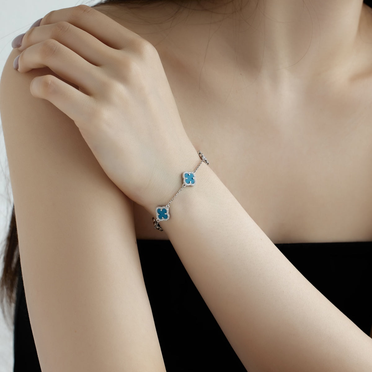 [AuraEcho]Four-Leaf Clover Exquisite Bracelet