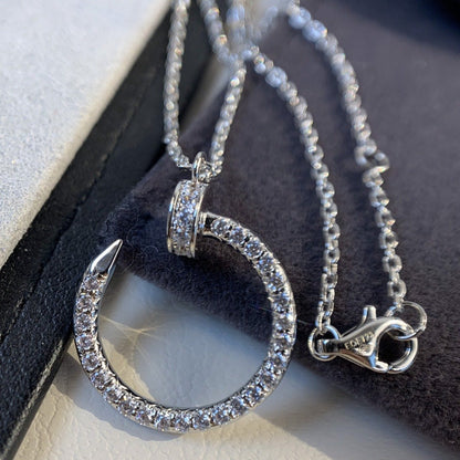[AuraEcho]JUSTE NECKLACE SILVER DIAMONDS