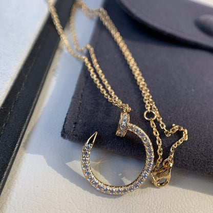 [AuraEcho]JUSTE NECKLACE PINK GOLD DIAMONDS