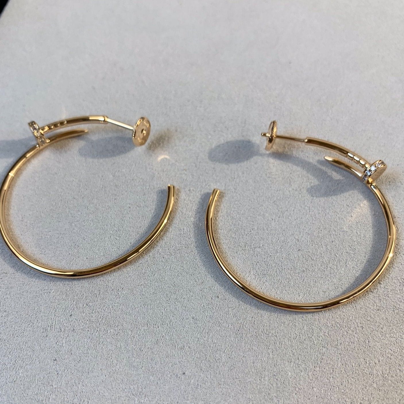 [AuraEcho]JUSTE EARRINGS GOLD DIAMONDS 1.8MM