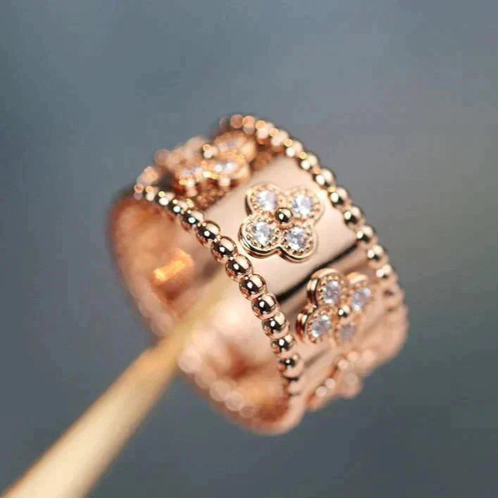 [AuraEcho]CLOVER KALEIDOSCOPE RING 10MM