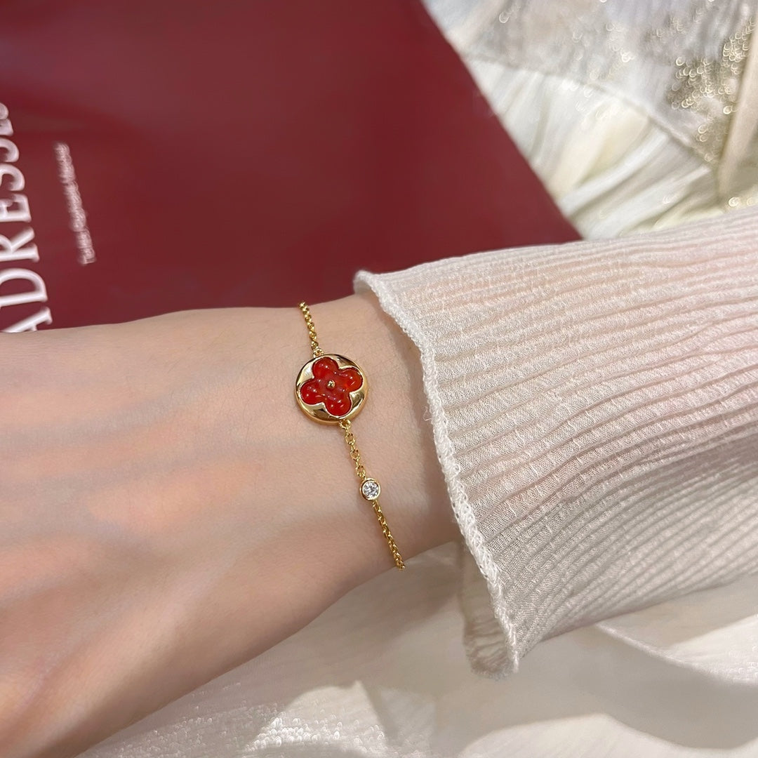 [AuraEcho]SUN PEDANT CARNELIAN BRACELET