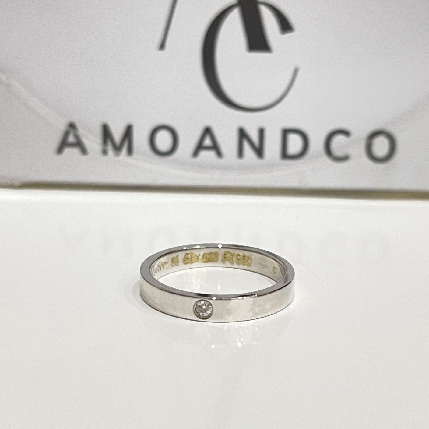 [AuraEcho]LOVE RING 4MM 1 DIAMOND