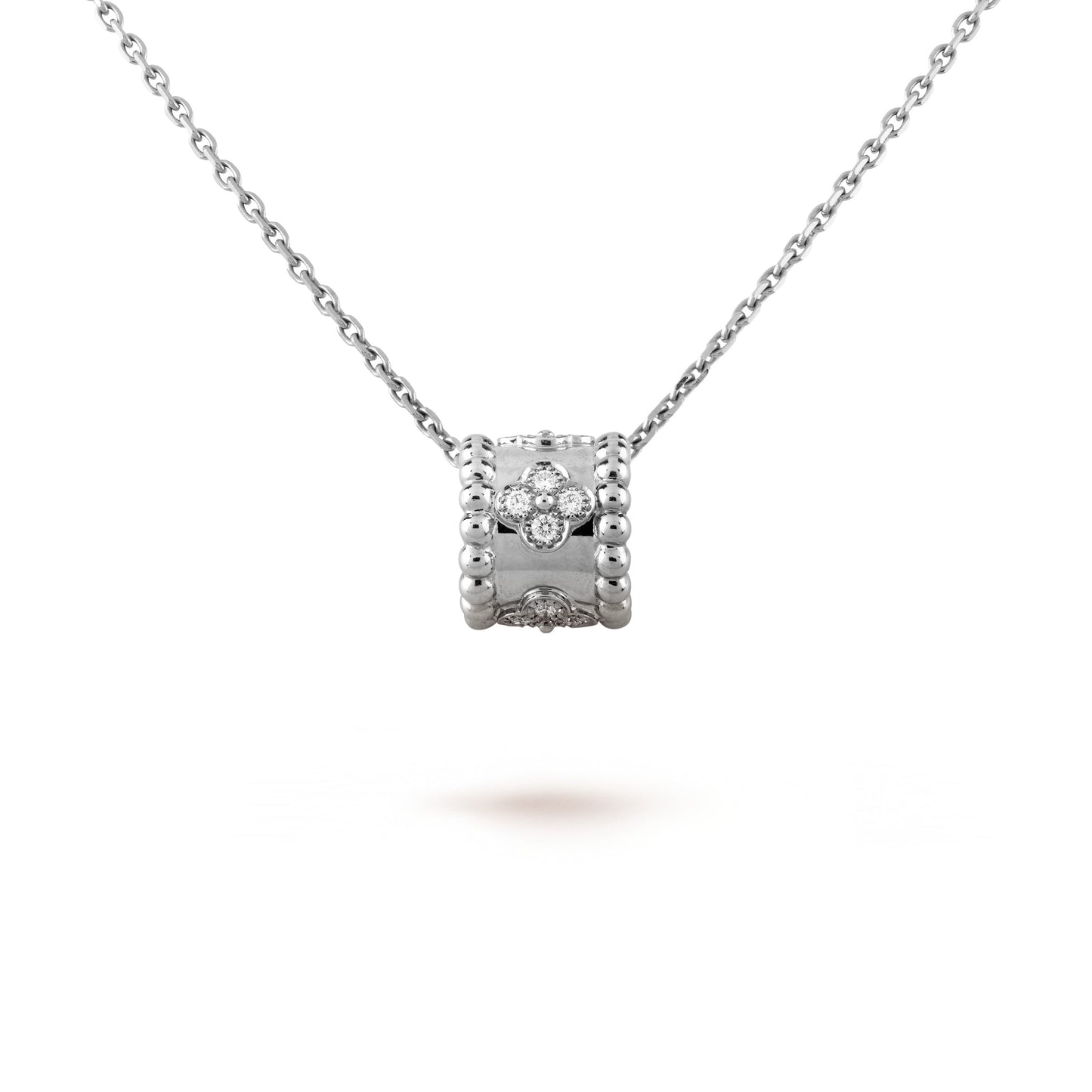 [AuraEcho]PERLEE PEDANT SIVLER DIAMOND NECKLACE