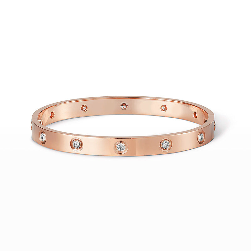 [AuraEcho]LOVE BRACELET 6.1MM 10 DIAMONDS