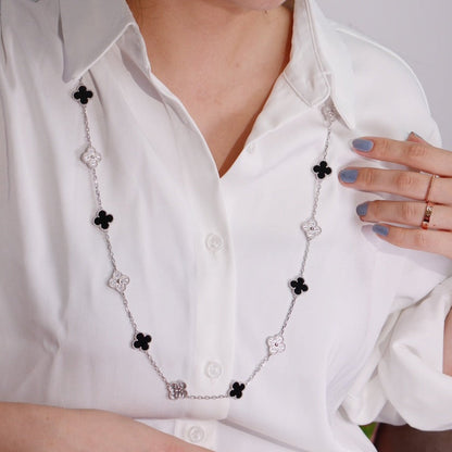 [AuraEcho]CLOVER 20 MOTIFS ONYX DIAMOND SILVER