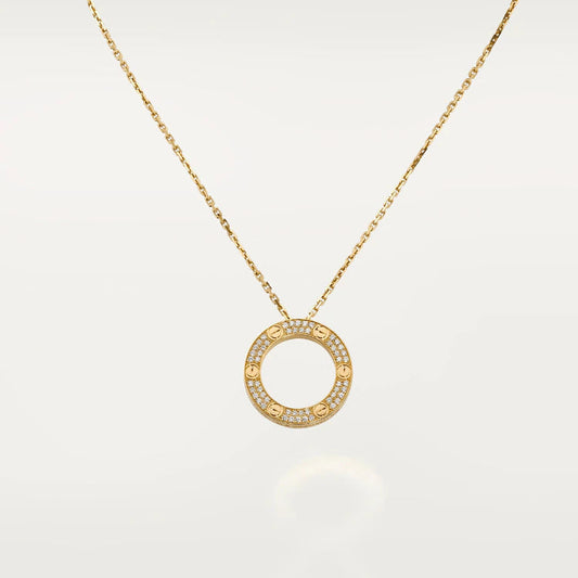 [AuraEcho]LOVE NECKLACE ADJUSTABLE ROSE GOLD