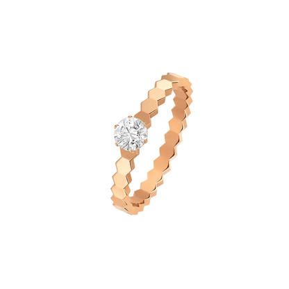 [AuraEcho]BEE LOVE RING PINK GOLD 1 DIAMOND