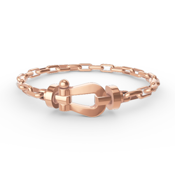 [AuraEcho]FORCE LARGE HORSESHOE CLASP  METAL BRACELET