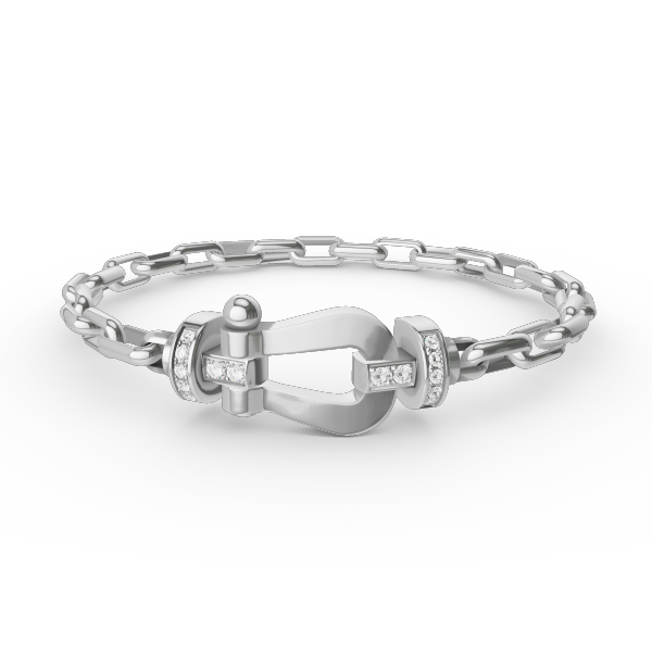 [AuraEcho]FORCE LARGE HORSESHOE CLASP  METAL BRACELET