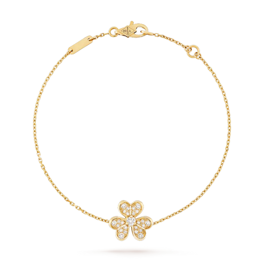 [AuraEcho]FRIVOLE GOLD FLOWER DIAMOND BRACELET