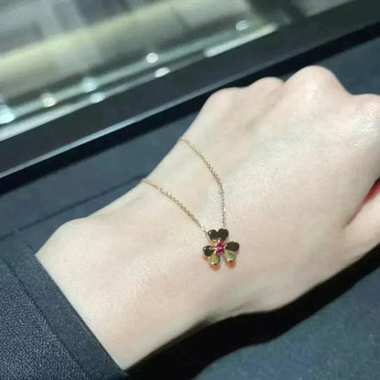 [AuraEcho]FRIVOLE GOLD FLOWER NECKLACE