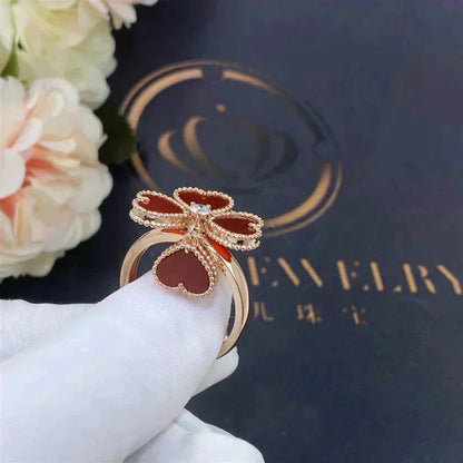 [AuraEcho]SWEET CLOVER CARNELIAN RING