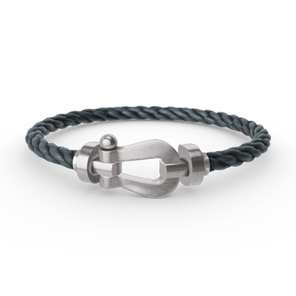 [AuraEcho]FORCE LARGE HORSESHOE NO DIAMOND BRACELET SILVER