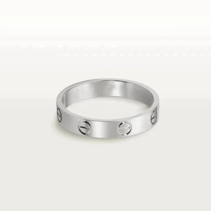 [AuraEcho]LOVE RING 4MM 1 DIAMOND SILVER